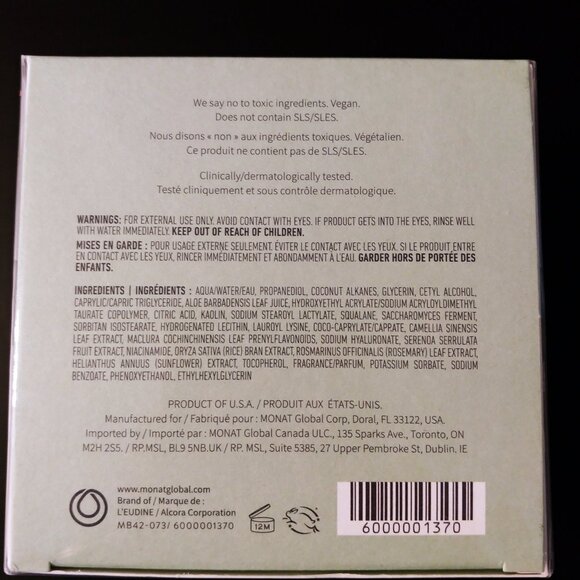 Monat Be Purified Oil Free Moisturizer 1.52 fl oz - New/Unopened - Picture 5 of 5